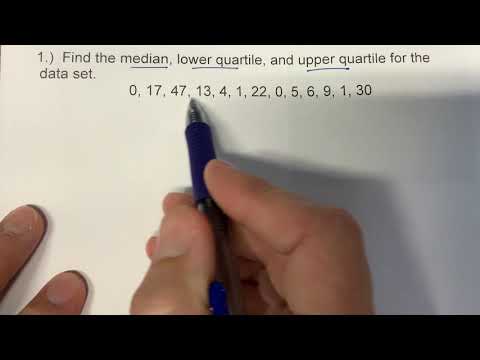 Find the Median, Lower Quartile, and Upper Quartile