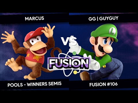 Fusion #106 - Marcus (Diddy Kong) vs GuyGuy (Luigi) - Pools - Winners Semis