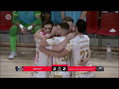 Gol Daniel (2-2) Barça FS - Manzanares FS. J2, 1Div. LNFS