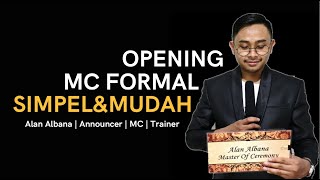 Tips Opening MC Formal - Alan Albana #mcformal