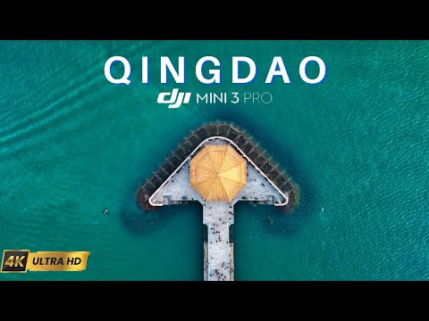 Vídeo de drone Qingdao Qingdao | China 🇨🇳 | Canto sudoeste de Shinan 市南一milho | 4K UHD