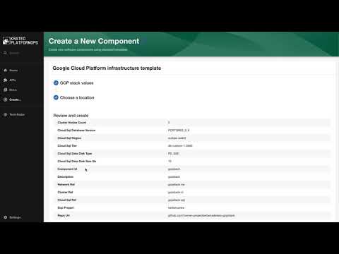 How to create a component with Krateo PlatformOps