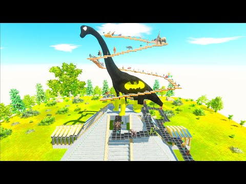 FPS AVATAR vs PYRAMID of BRACHIOSAURUS - Animal Revolt Battle Simulator