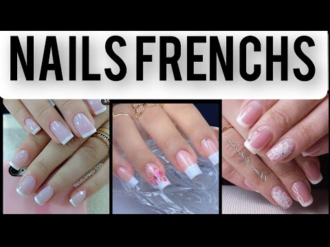 DISEÑOS DE UÑAS FRANCESAS 💅NAILS FRENCHS #UÑASCORTASDANCESAS #RECOPILACIONUÑASFRANCESAS