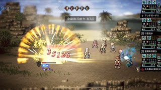 歴戦の槍2ターン（全員交代、23連戦可能）【オクトラ大陸の覇者】