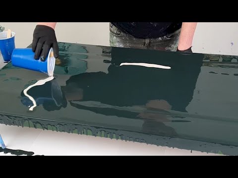 Mindblowing🤯 Massive Gradient Pearl Pour - See this Painting Come to LIFE!