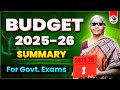 BUDGET 2025 26 FROM EXAM PERSPECTIVE By Parmar Sir