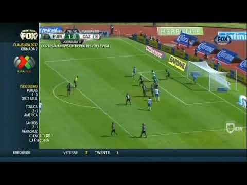 Futbol Mexicano: Pumas 1 Cruz Azul 0 (Clausura 2017)