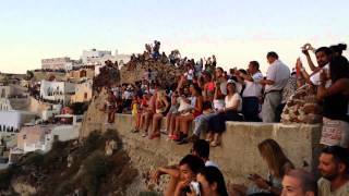 preview picture of video 'Sunset Oia Santorini August 2014'