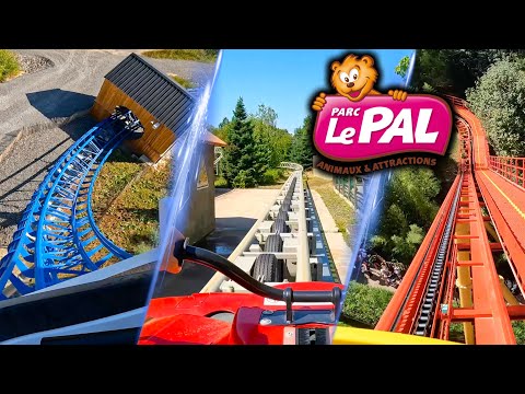 All Roller Coasters at Le PAL 🇫🇷 | Onride POV