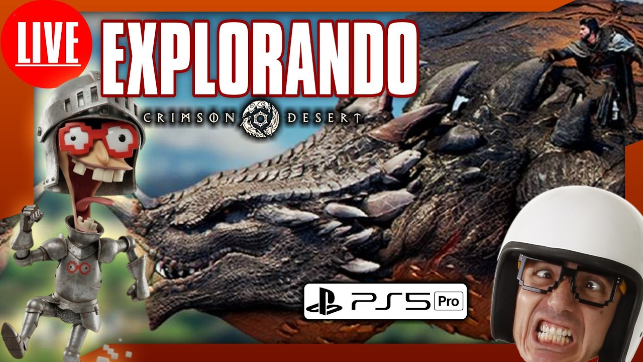 🎮🚨AO VIVO - GAMEPLAY - EXPLORANDO CRIMSON DESERT  - PS5 PRO #crimsondesert