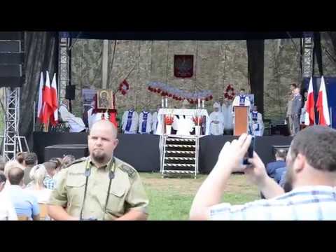 Msza święta pod murami Klasztoru Pokamedulskiego na Wigrach, 15.08.2018.