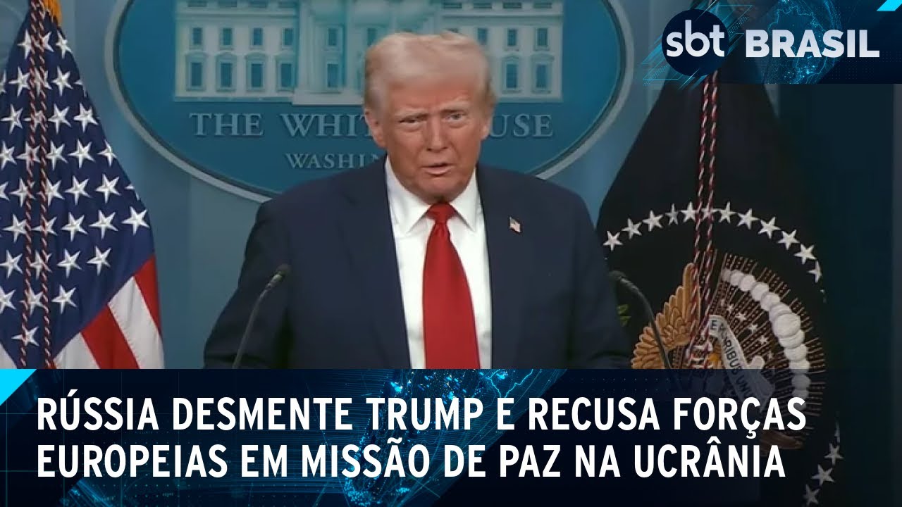 Rússia desmente falas de Trump sobre apoio de forças militares europeias | SBT Brasil (25/02/25)
