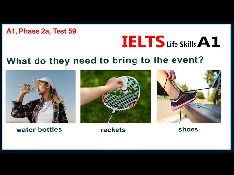 IELTS Life Skills A1 Listening Test 59 ►  New 2025 🇬🇧