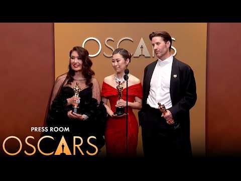 KPop Demon Hunters Best Animated Feature Film Press Room Speech | 98th Oscars (2026)