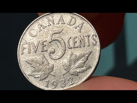 1932 Canada 5 Cent Coin • Values, Information, Mintage, History, and More