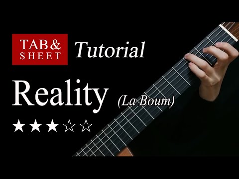 Reality (La Boum) -  Fingerstyle Lesson + TAB