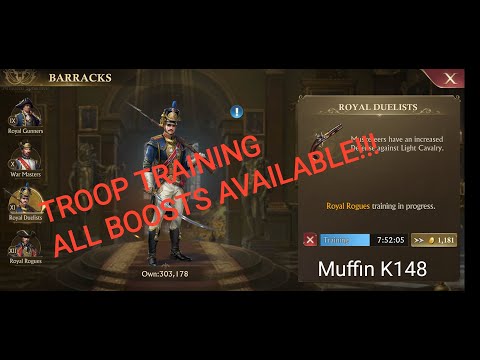 Muffin K148 - become master in troop training - guns of glory