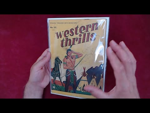 Reading Comics: Western Thrills #33, Red Warrior #1, 1950, Marvel, Intro (22:40) Read (37:38) [ASMR] Video