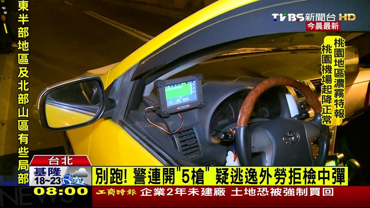 別跑!警連開「5槍」 疑逃逸外勞拒檢中彈
