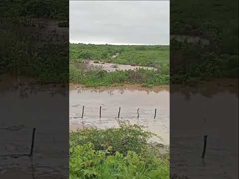 AÇUDE ARROMBA NA ZONA RURAL de Ipaporanga #ceará, 15/02/26, propriedade do professor Chagas de Paula
