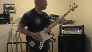 Rush - Circumstances  Bass Cover