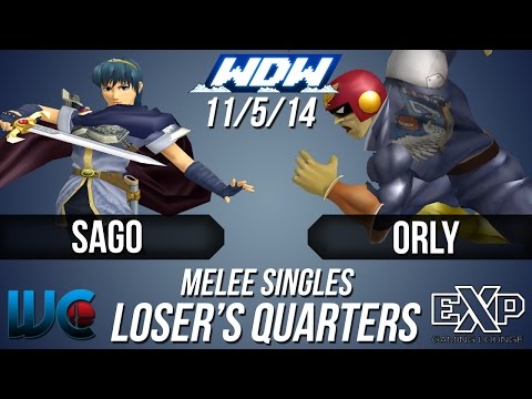 WDW 11/5/14 - Sago (Marth) vs Orly (Falcon) Melee Loser's Quarters