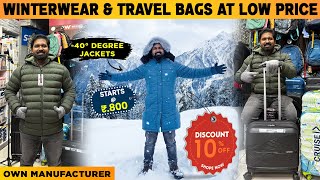 ❄️-40° Degree Winter Jackets At Low Price🧥| Best Winterwear & Travel Bag Shop In Chennai | MK Reacts