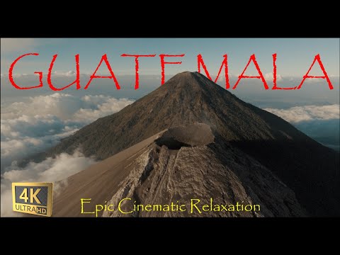Flying over Guatemala (4K UHD) - Relaxing music along scenic nature videos