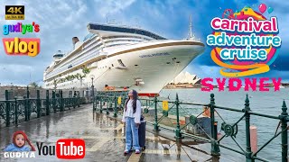 CARNIVAL ADVENTURE CRUISE || SYDNEY || GUDIYA'S VLOG 2
