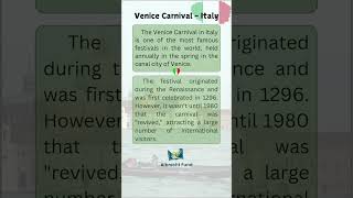 DAY 30_ ALBRECHT FUND SHADOWING_ Venice Carnival in Italy