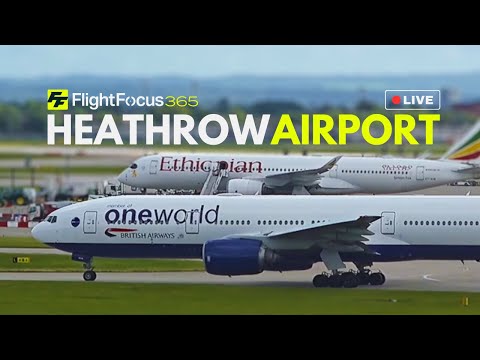 Heathrow Airport Live Evening Arrivals - Saturday 01st June 2024