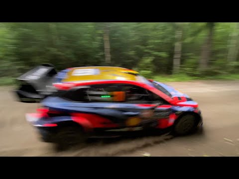 Thierry Neuville BIG SLIDE on SS22 Ruuhimäki (Power Stage Rally Finland 2022)