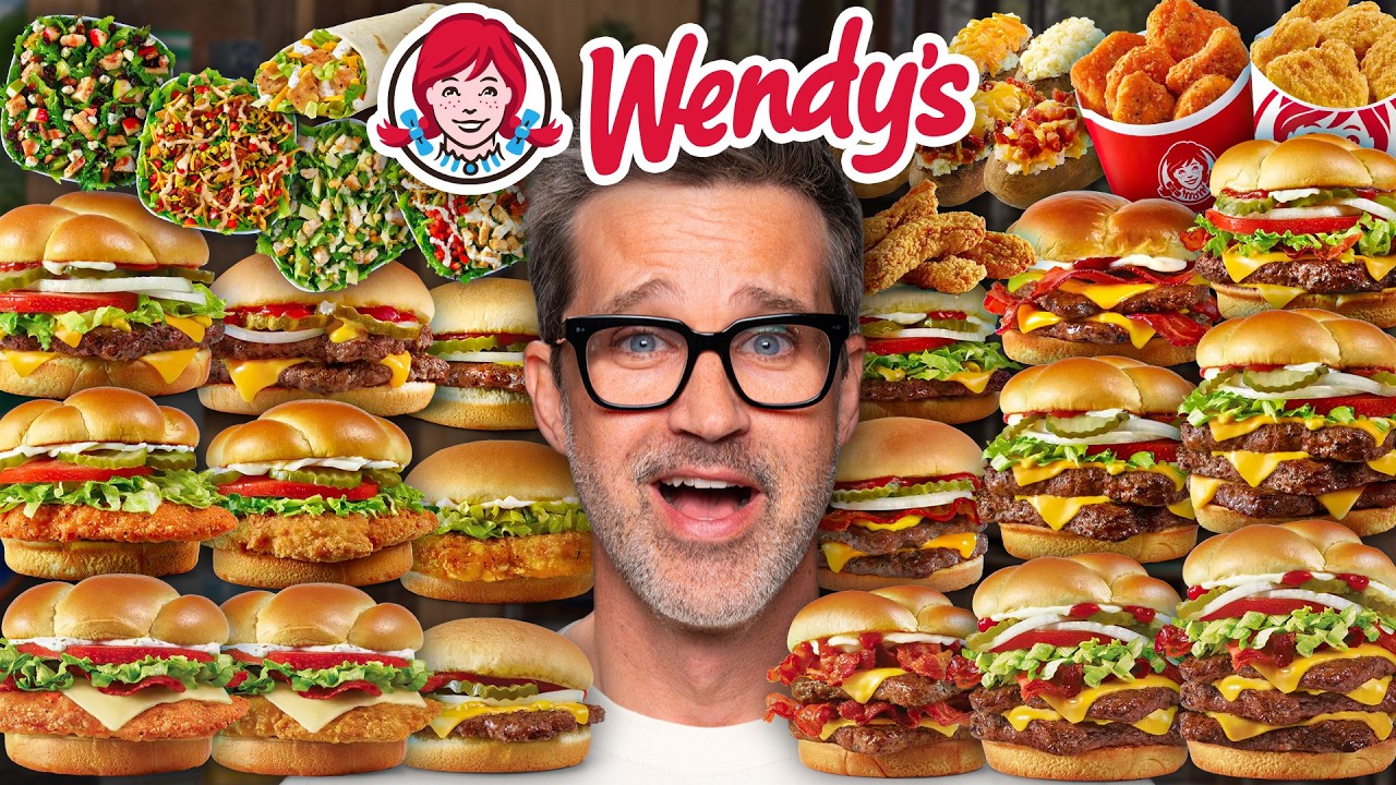 We Try EVERY Food At Wendy's
