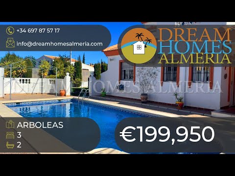 ###SOLD### 3 bed 2 bath imposing 2 storey villa Arboleas ref 3341