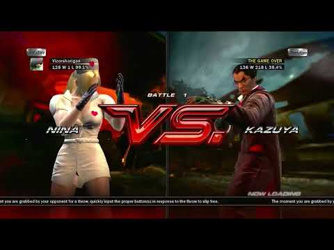 Tekken 6 Nina(Nurse Fishnet) Vs Kazuya