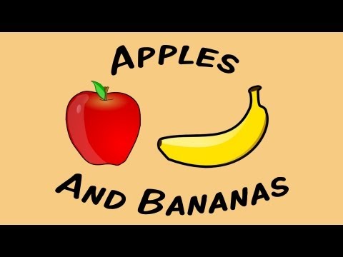 Apples And Bananas (sing-along song for children)
