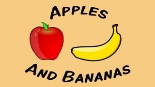Apples And Bananas (sing-along song for children)
