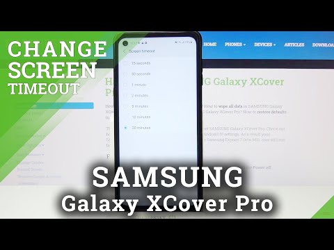 How to Adjust Display Sleep Time in Samsung Galaxy XCover Pro - Change Screen Timeout