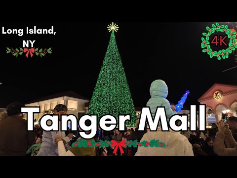 Magical Tree Lighting 🎄 Tanger Mall Deer Park NY 2025 [4K POV]