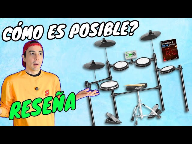 Vídeo relacionado con AKLOT Batería eléctrica con Kick-Tower: 4 almohadillas de malla de doble zona, tambor de patada estilo torre de 8 pulgadas, snare de 10 pulgadas, platillos de doble zona de 10 pulgadas con