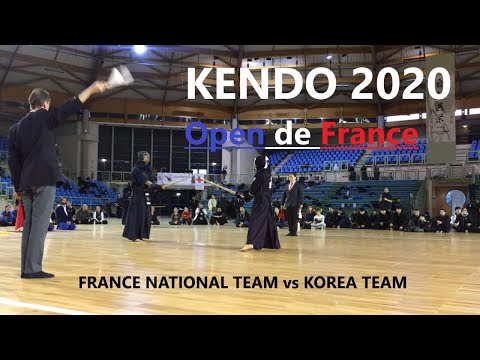 Kendo Open de France 2020 - FRANCE NATIONAL TEAM vs KOREA TEAM