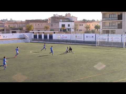 Gol Adrián Cuéllar. CD Murense 1 - UD Pla de na Tesa 5. Amistoso Infantil 1ª Regional 17/18