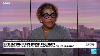 Emelie Prophète, ministre de la Culture d'Haïti : 
