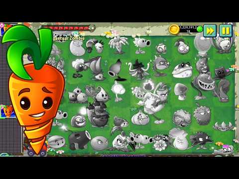 Pvz 2 Survival & Im Zombie Minigame - All Plants VS All Zombies