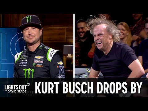 NASCAR’s Kurt Busch Meets Johnny the PA - Lights Out with David Spade