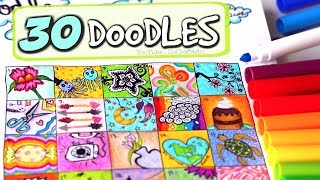 30 DAY DOODLE CHALLENGE - Bullet Journal Doodles | SoCraftastic
