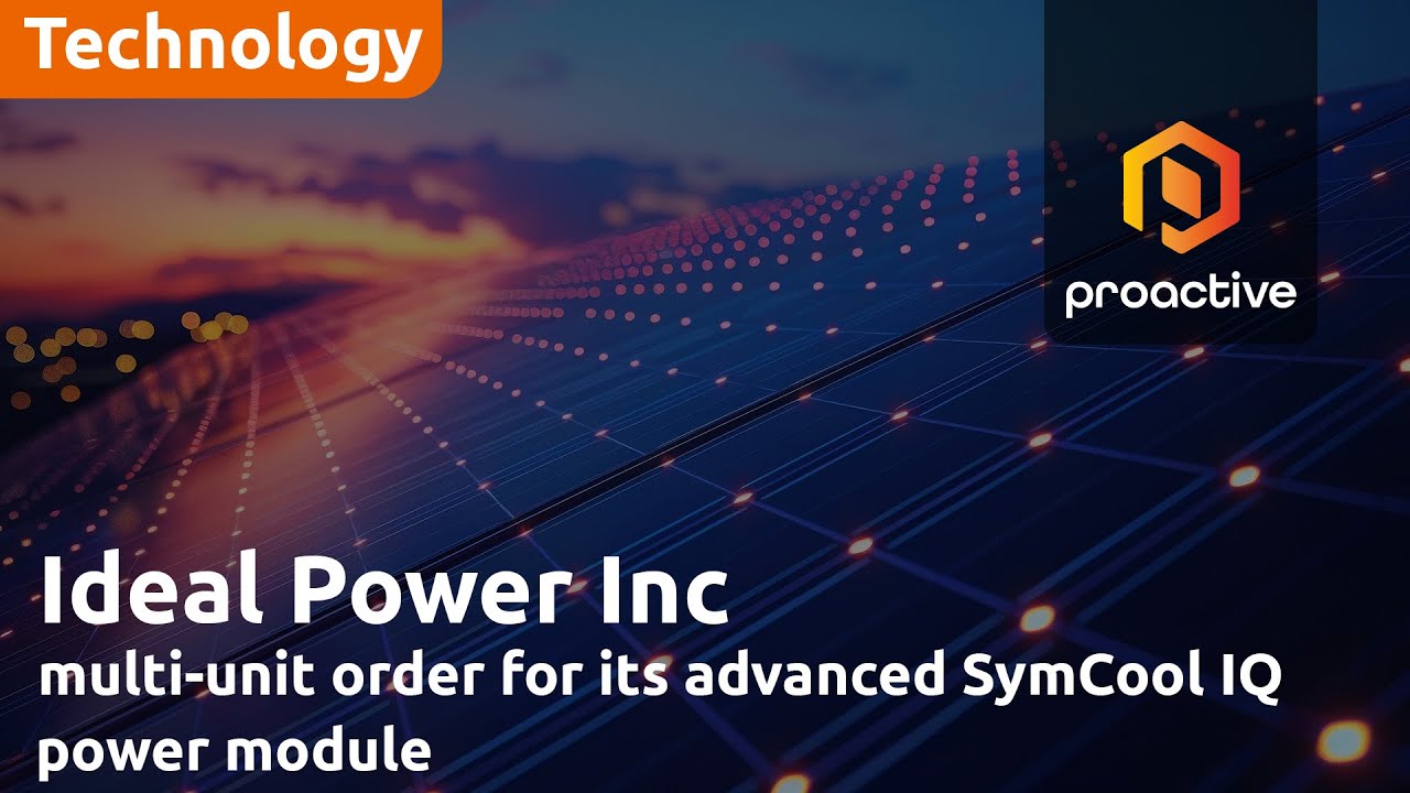 Ideal Power Secures Multi-Unit Order for SymCool® IQ, Highlighting Expanded Market Opportunities