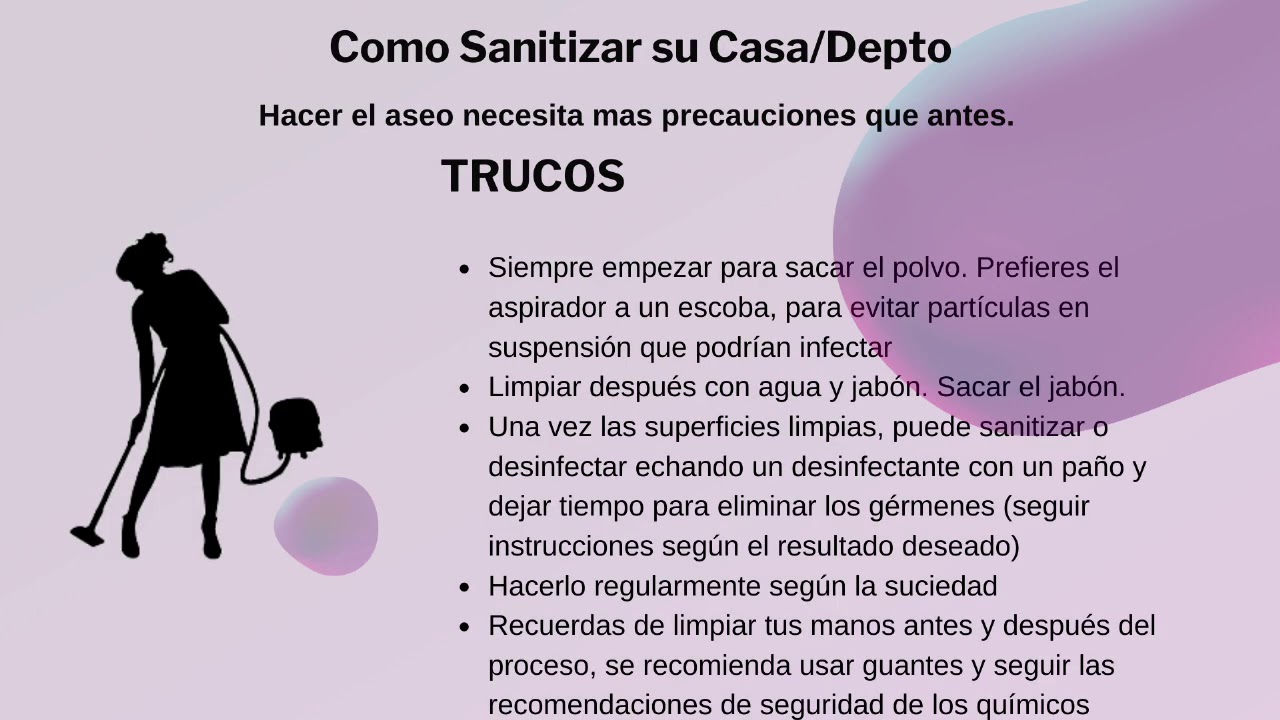 Diferencia entre limpiar, desinfectar, sanitizar y esterilizar
