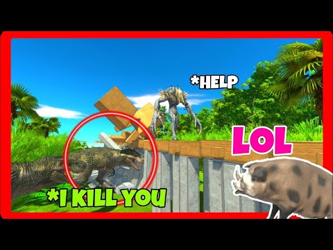 Dangerous Forest  Run Away to Safe Zone INFERNALS UNITS  - Animal Revolt Battle Simulator